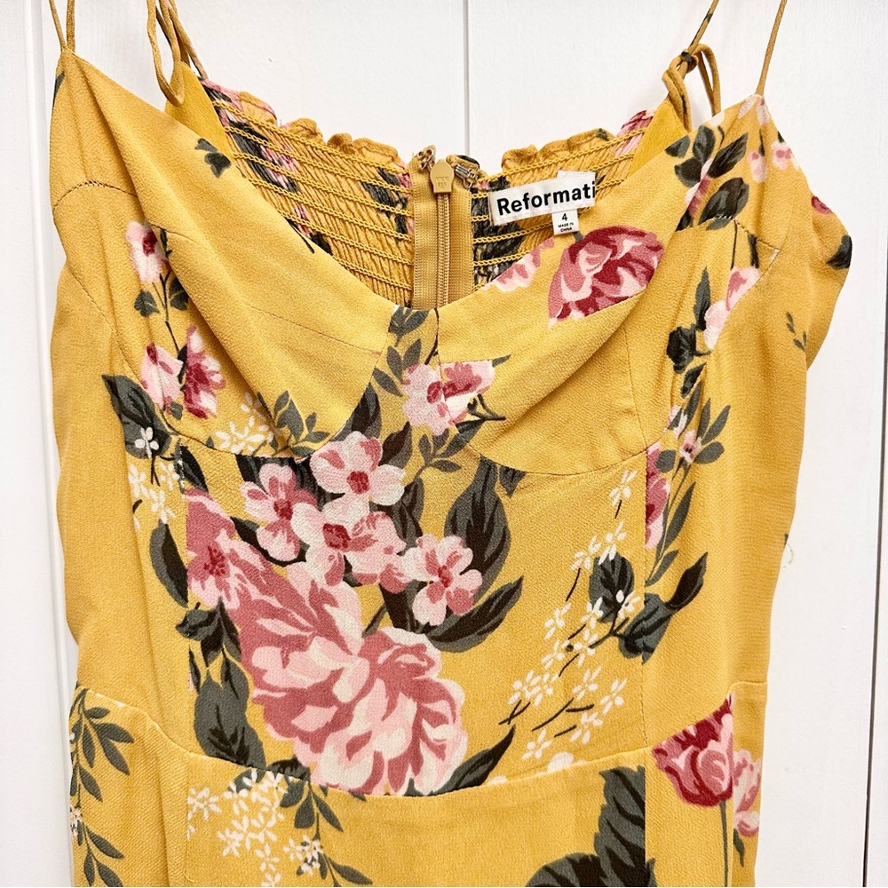 Reformation Juliette Dress In Anjelica Size 4 - Picture 8 of 11